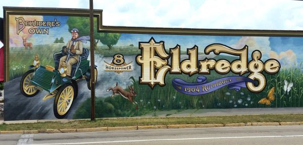 Mark Oatis’ Eldredge Mural in Belvidere, Illinois