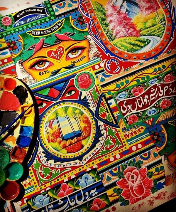 Painter Kafeel Keeping it HandPainted in India