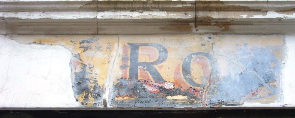 Partial fascia reveal two doors down from the Corn Exchange, just off Rochester High Street.