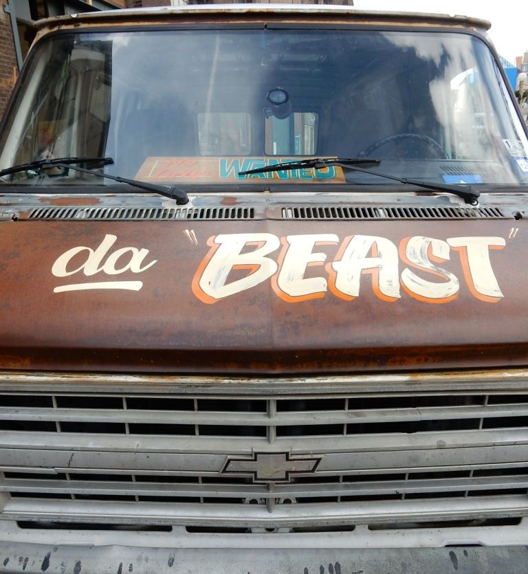 Scott Martin got busy on the Amsterdam Sign Painters’ van.