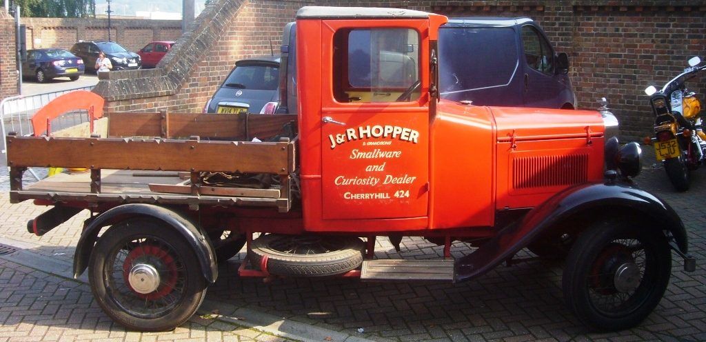 Lettering on this old truck with the payment going to Arthritis Research UK, the designated charity for the whole weekend.