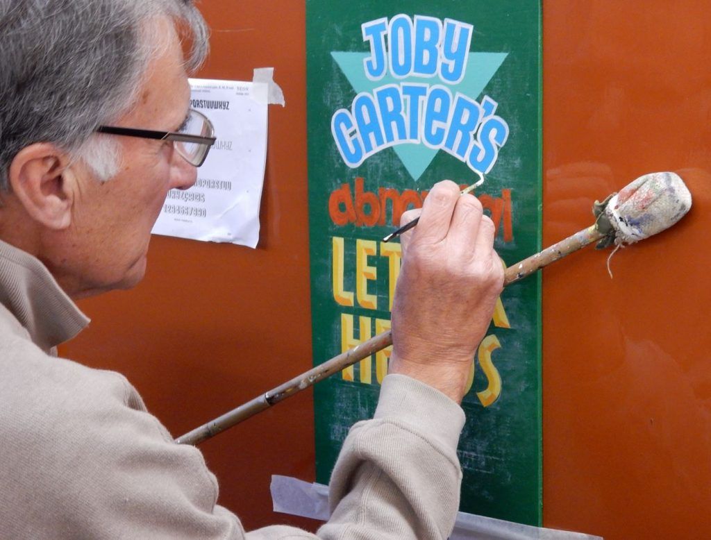 Bob Perry from the Isle of Wight at work