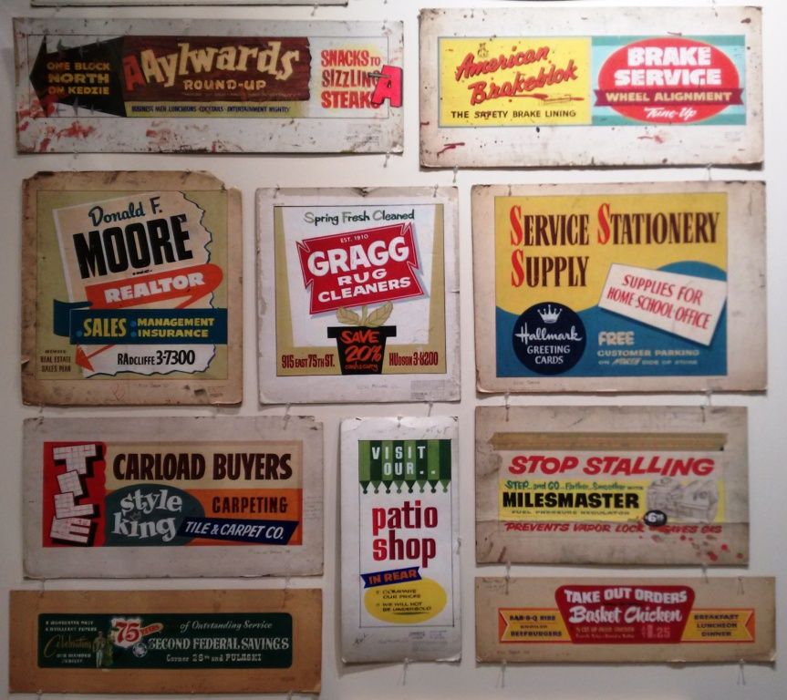Not even half the showcards on display at the American Sign Museum.