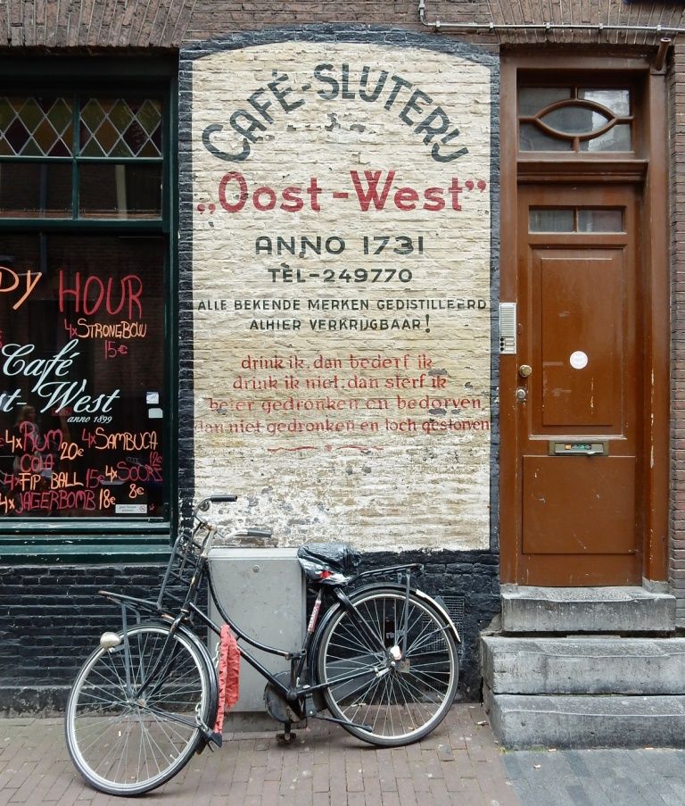 I got to walk around Amsterdam a bit and got another photo of one of my favourite ghost signs from the city.