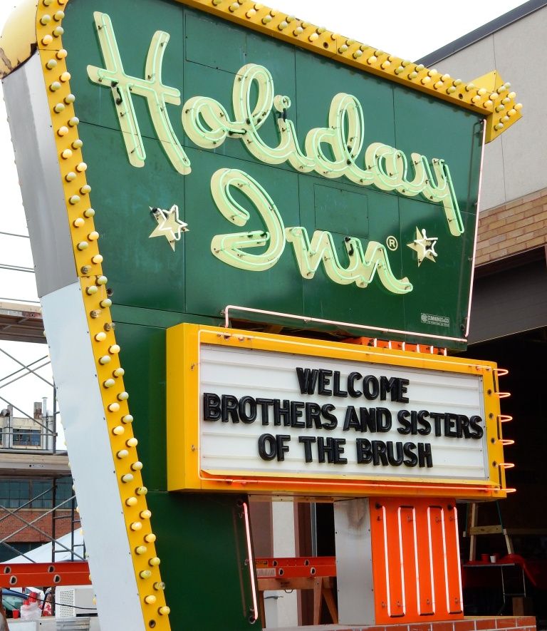 This was the welcome sign at the American Sign Museum, a superbly fitting venue to hold the 40th Anniversary Letterheads meet.