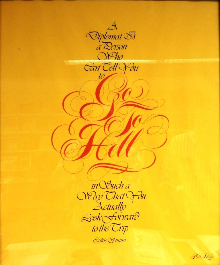 Next was a visit to the Herb Lubalin Study Centre, part of Cooper Union, with this framed piece art directed by Lubalin himself.