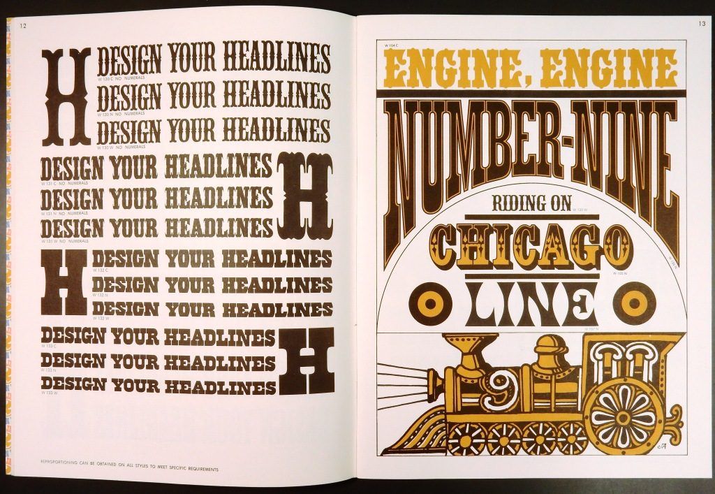 Inside one of the many type specimen books at the Herb Lubalin Study Centre at Cooper Union.