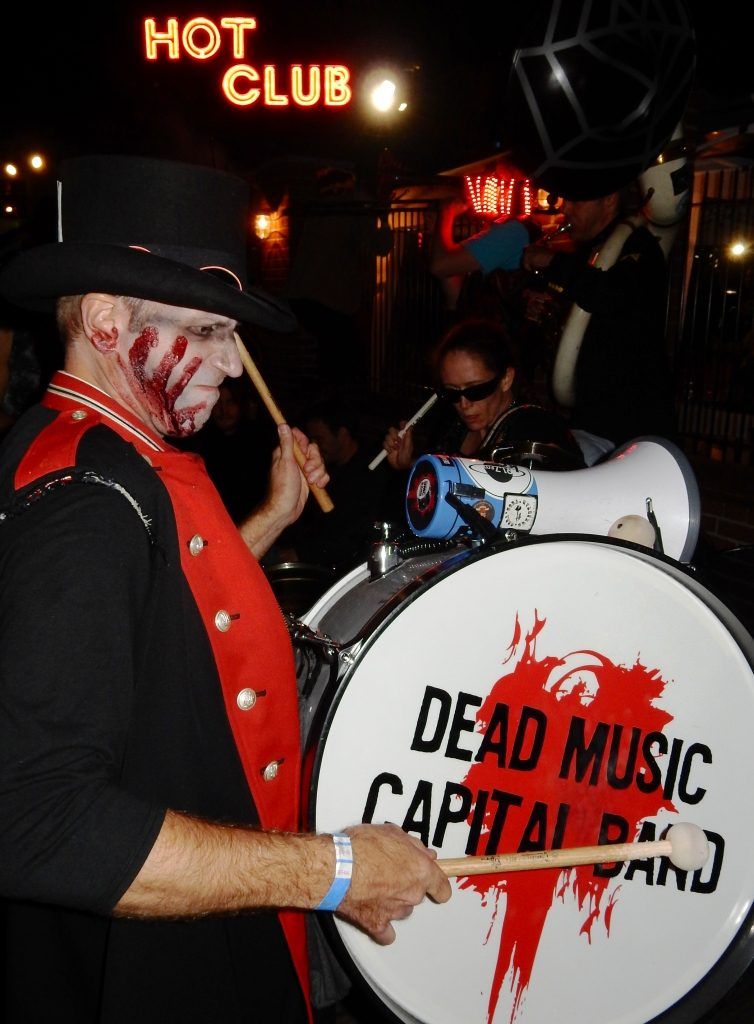 It’s not all over until the Dead Music Capital Band plays. The last night in Providence coincided with a marching band festival called ‘Pronk’!
