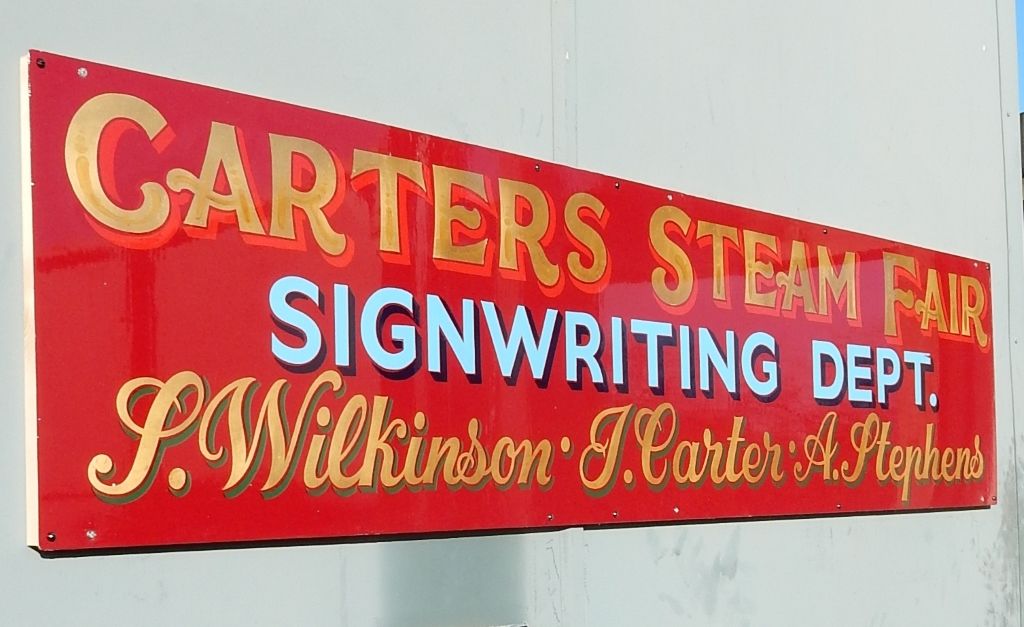 All three generations of the Signwriting Department of Carters Steam Fair were at the meet.