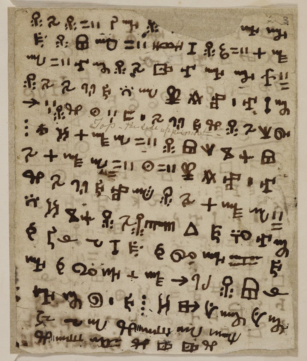 Vai language manuscript from Liberia written in Vai syllabary invented ca 1832 © British Library Board